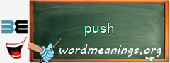 WordMeaning blackboard for push